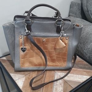 AURIELLE Women's 2 Tone Silver & Gold Purse